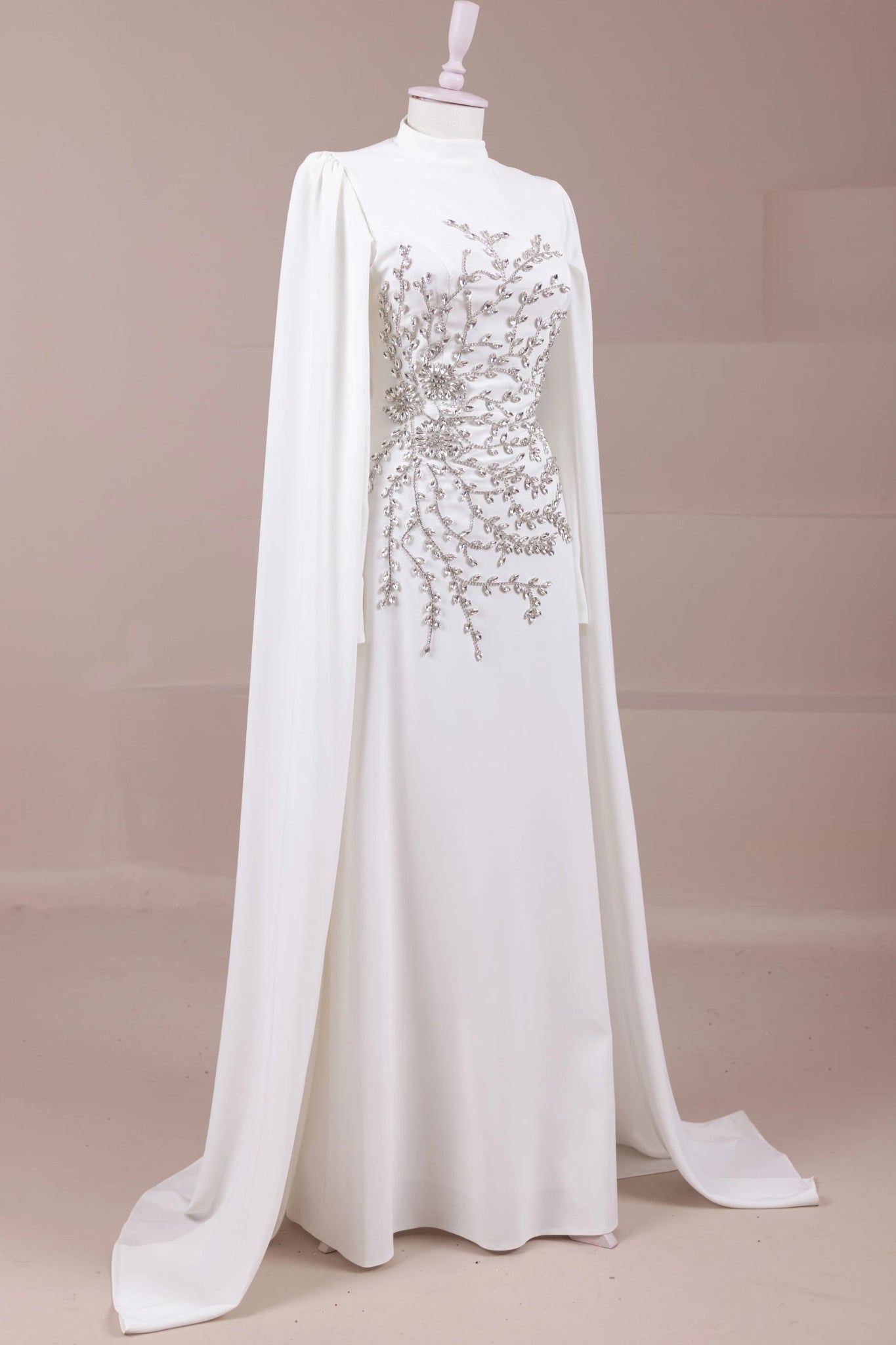 Celestia Tesettür Abiye - FioraofDress - tesettur - abiye - Beyaz - 38 - hijab - evening - dress