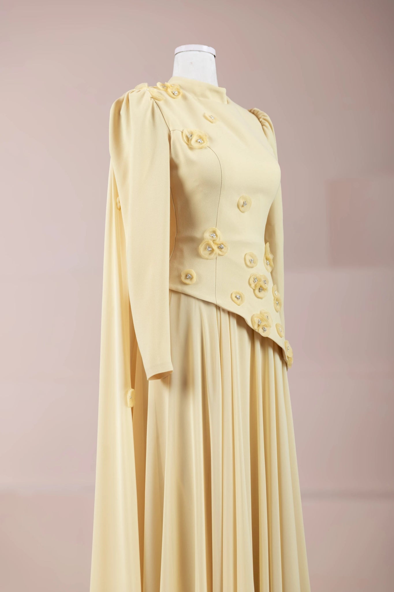 Çeliva Tesettür Abiye - FioraofDress - tesettur - abiye - Safran - 40 - hijab - evening - dress