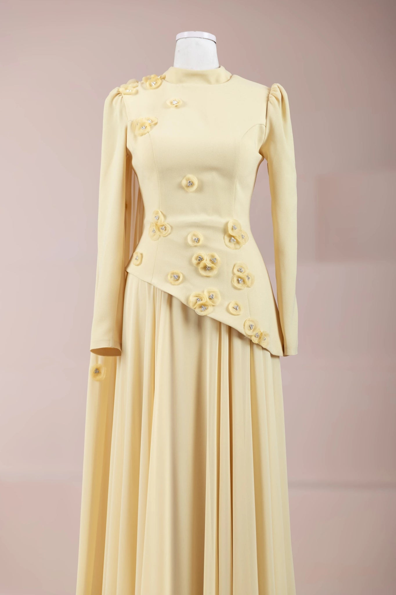 Çeliva Tesettür Abiye - FioraofDress - tesettur - abiye - Safran - 38 - hijab - evening - dress