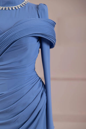 Charm Tesettür Abiye - FioraofDress - tesettur - abiye - Mavii - 36 - hijab - evening - dress