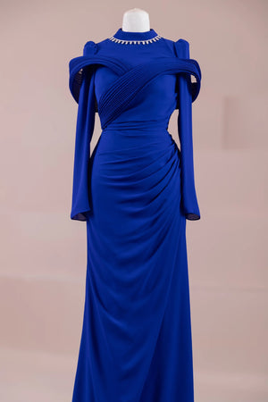 Charm Tesettür Abiye - FioraofDress - tesettur - abiye - SAX - 36 - hijab - evening - dress