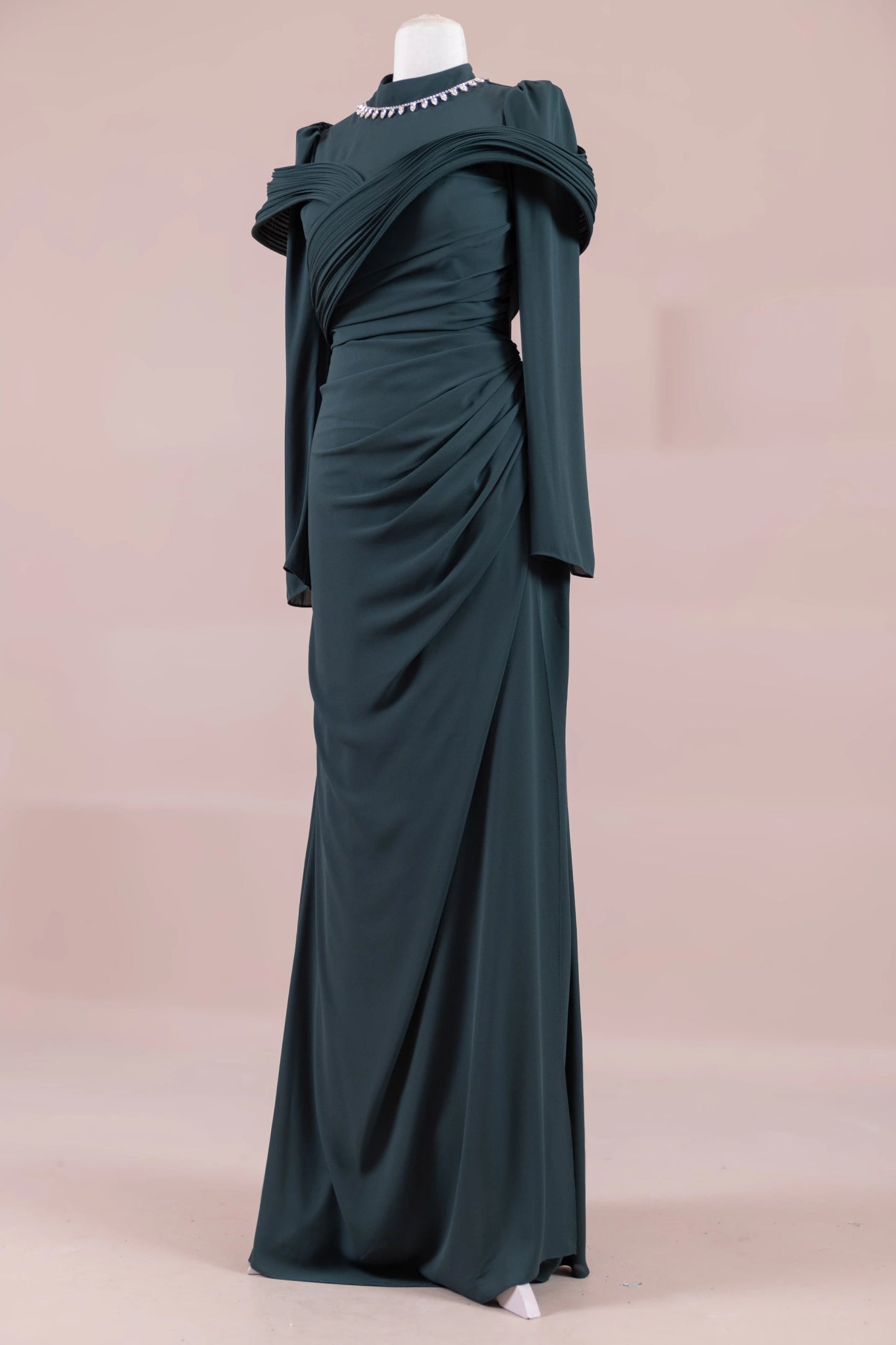 Charm Tesettür Abiye - FioraofDress - tesettur - abiye - zümrüt - 36 - hijab - evening - dress