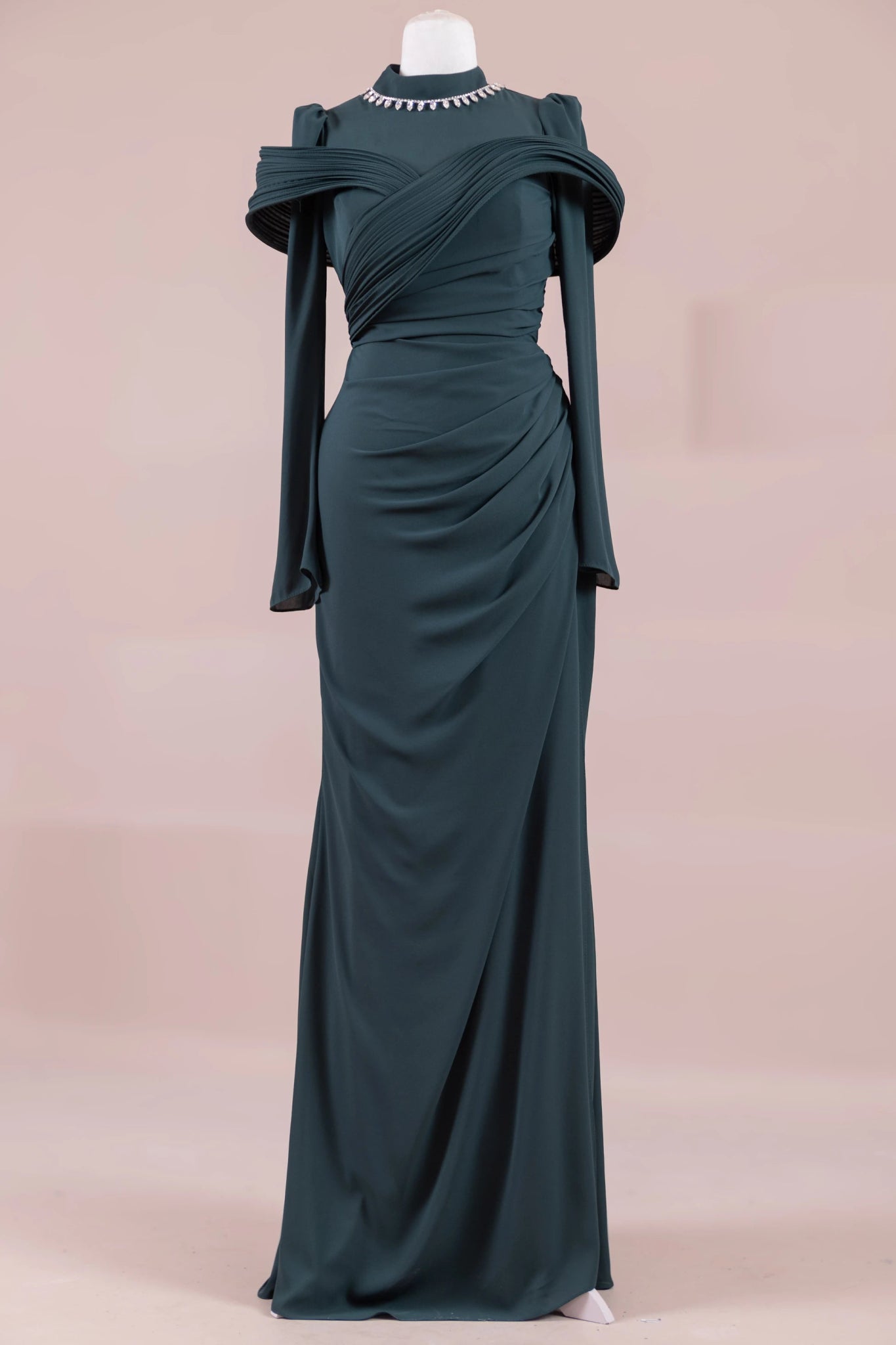 Charm Tesettür Abiye - FioraofDress - tesettur - abiye - zümrüt - 36 - hijab - evening - dress