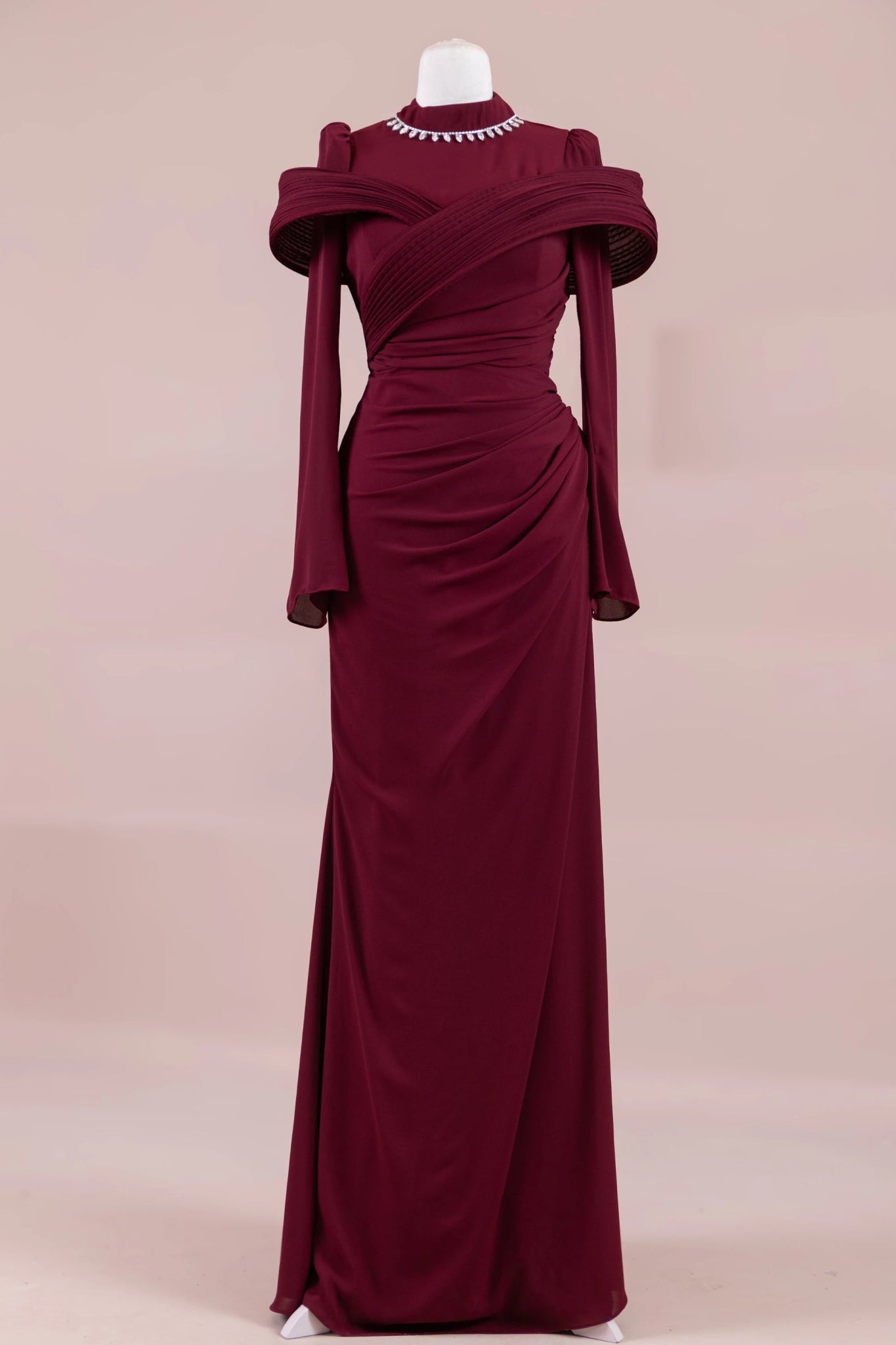 Charm Tesettür Abiye - FioraofDress - tesettur - abiye - BORDO - 36 - hijab - evening - dress