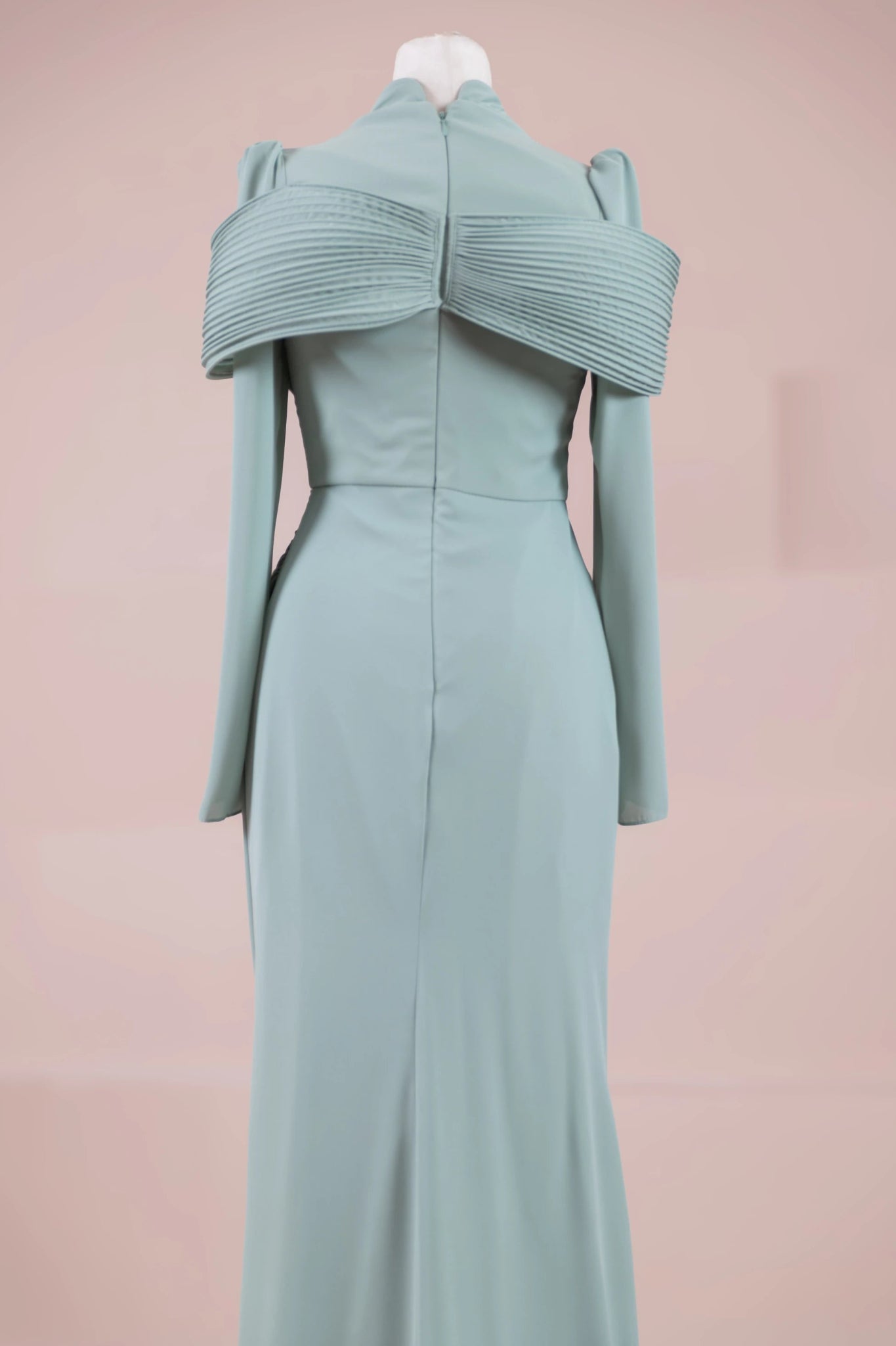 Charm Tesettür Abiye - FioraofDress - tesettur - abiye - mint - 36 - hijab - evening - dress