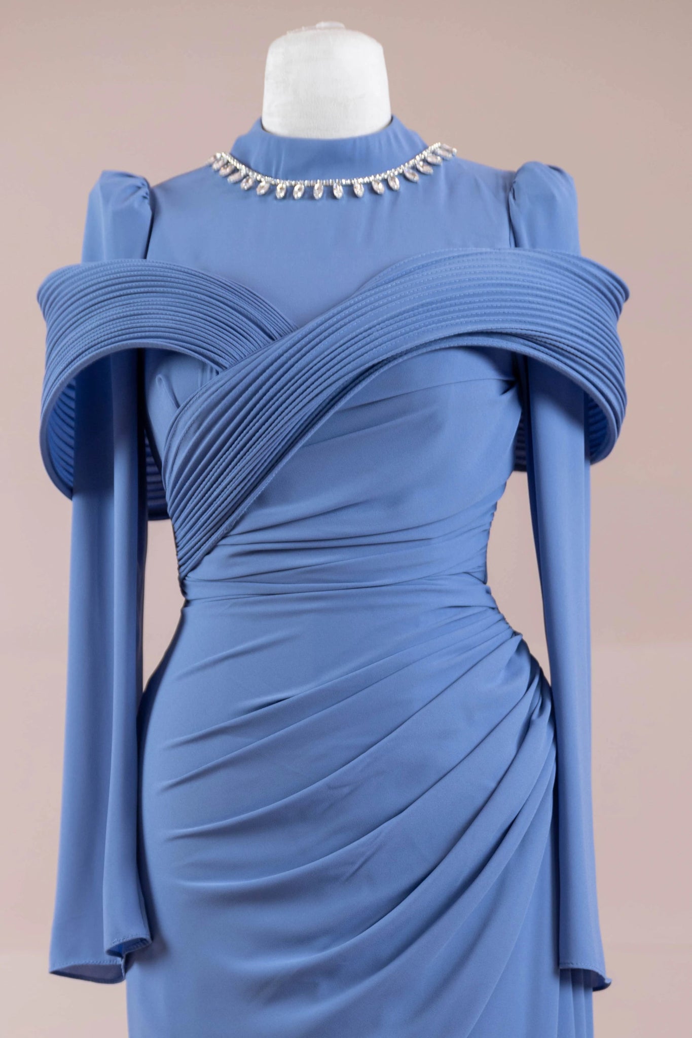 Charm Tesettür Abiye - FioraofDress - tesettur - abiye - Mavii - 44 - hijab - evening - dress