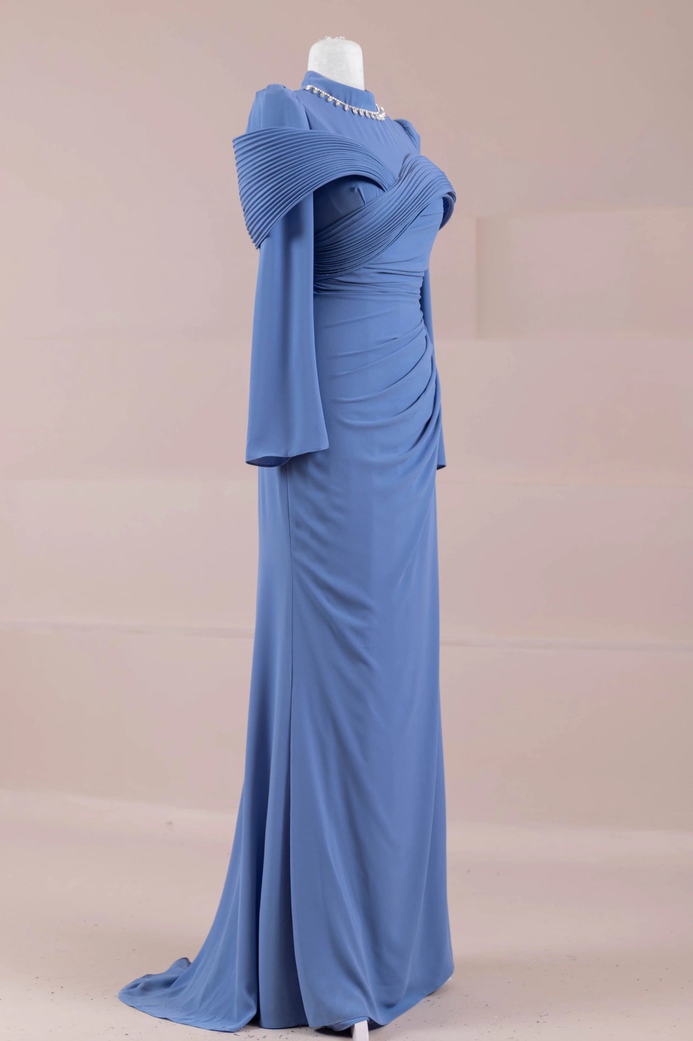 Charm Tesettür Abiye - FioraofDress - tesettur - abiye - Mavii - 36 - hijab - evening - dress