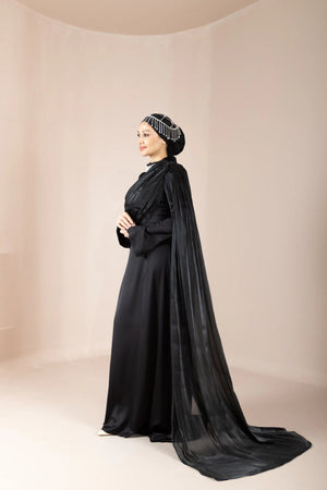 Daisy Tesettür Abiye - FioraofDress - tesettur - abiye - Siyahh - 36 - hijab - evening - dress