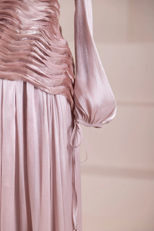 Dalia Tesettür Abiye - FioraofDress - tesettur - abiye - Pudra - 38 - hijab - evening - dress