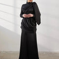 Damla Siyah Tesettür Abiye - FioraofDress - tesettur - abiye - 42 - SİYAH - hijab - evening - dress