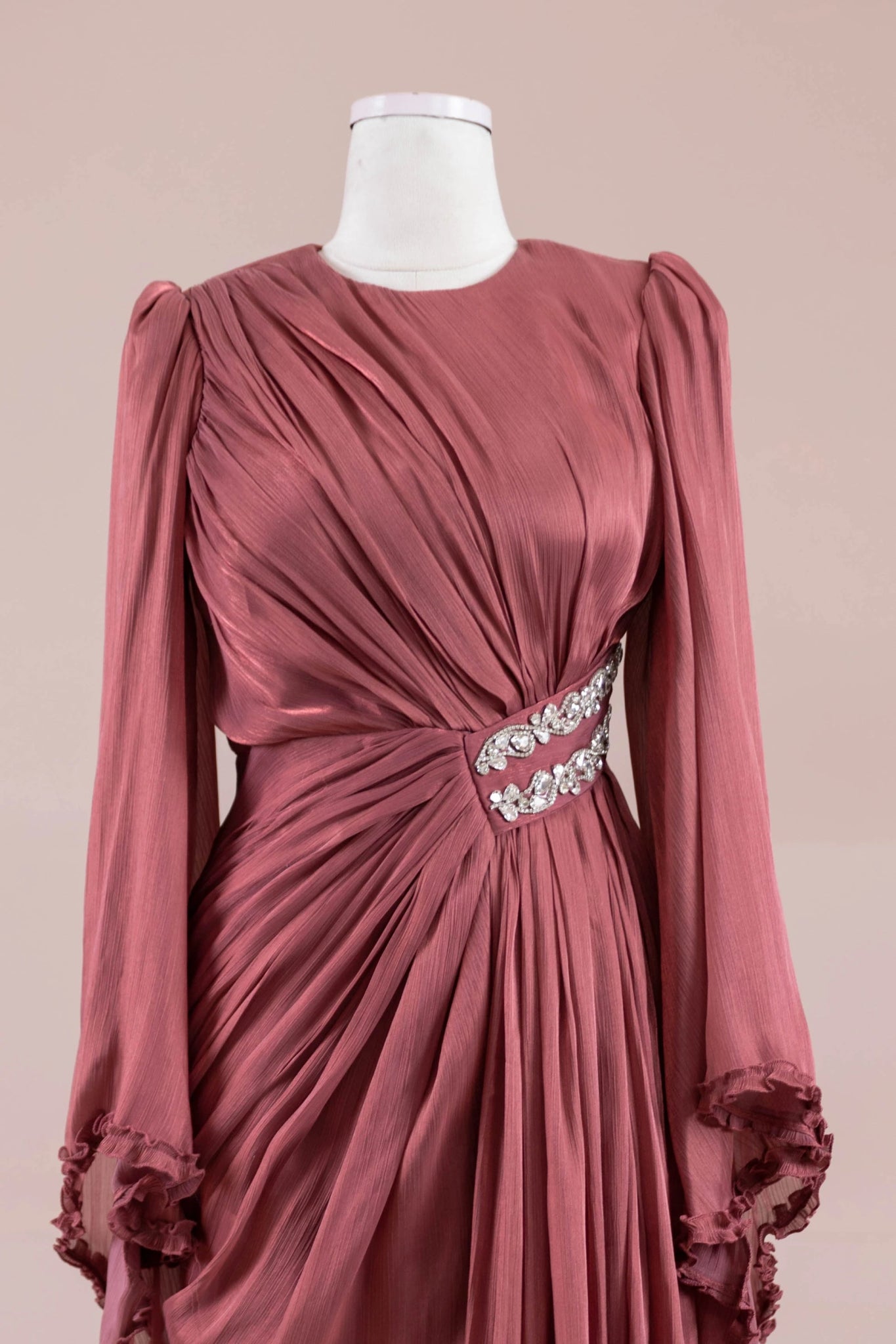 Dera Tesettür Abiye - FioraofDress - tesettur - abiye - Berry - 38 - hijab - evening - dress