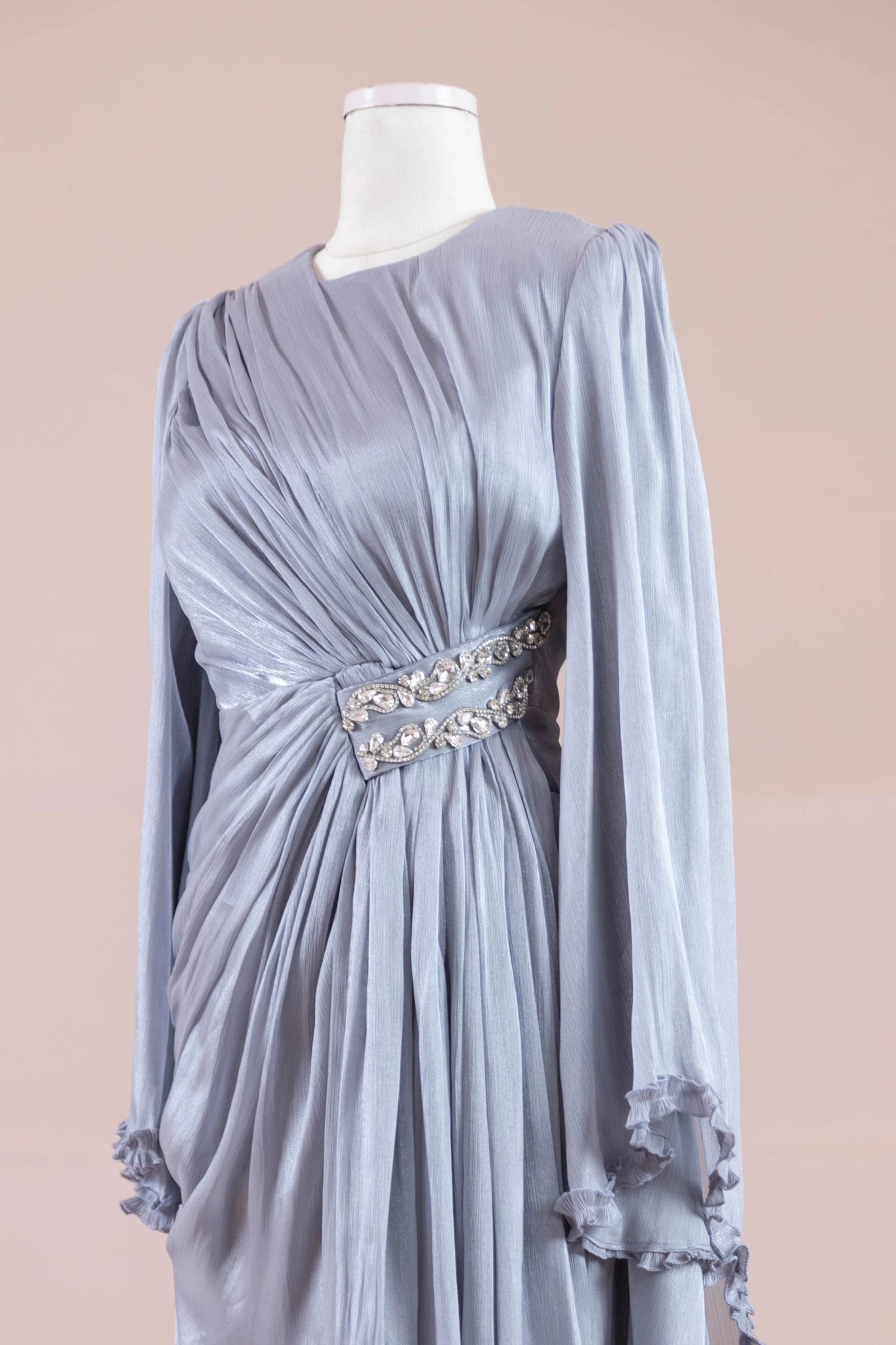 Dera Tesettür Abiye - FioraofDress - tesettur - abiye - GRİ - 38 - hijab - evening - dress