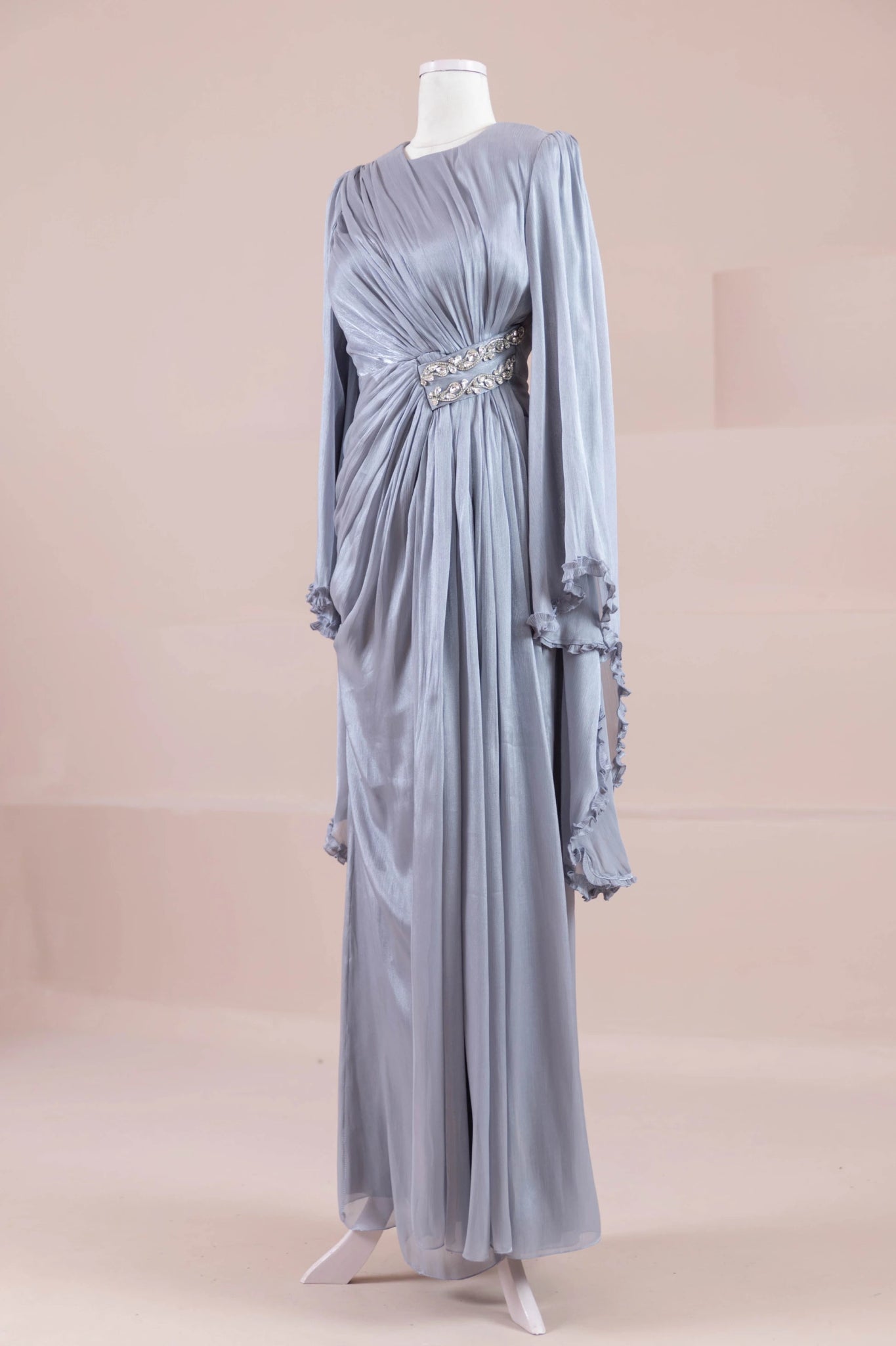 Dera Tesettür Abiye - FioraofDress - tesettur - abiye - GRİ - 38 - hijab - evening - dress