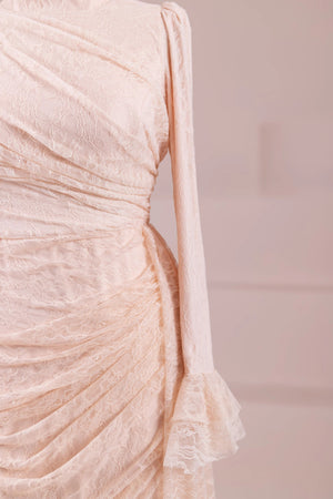 Dorey Tesettür Abiye - FioraofDress - tesettur - abiye - Pudra - 38 - hijab - evening - dress