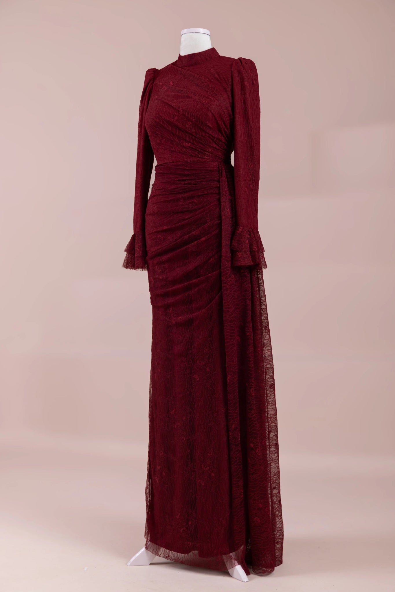 Dorey Tesettür Abiye - FioraofDress - tesettur - abiye - BORDO - 38 - hijab - evening - dress