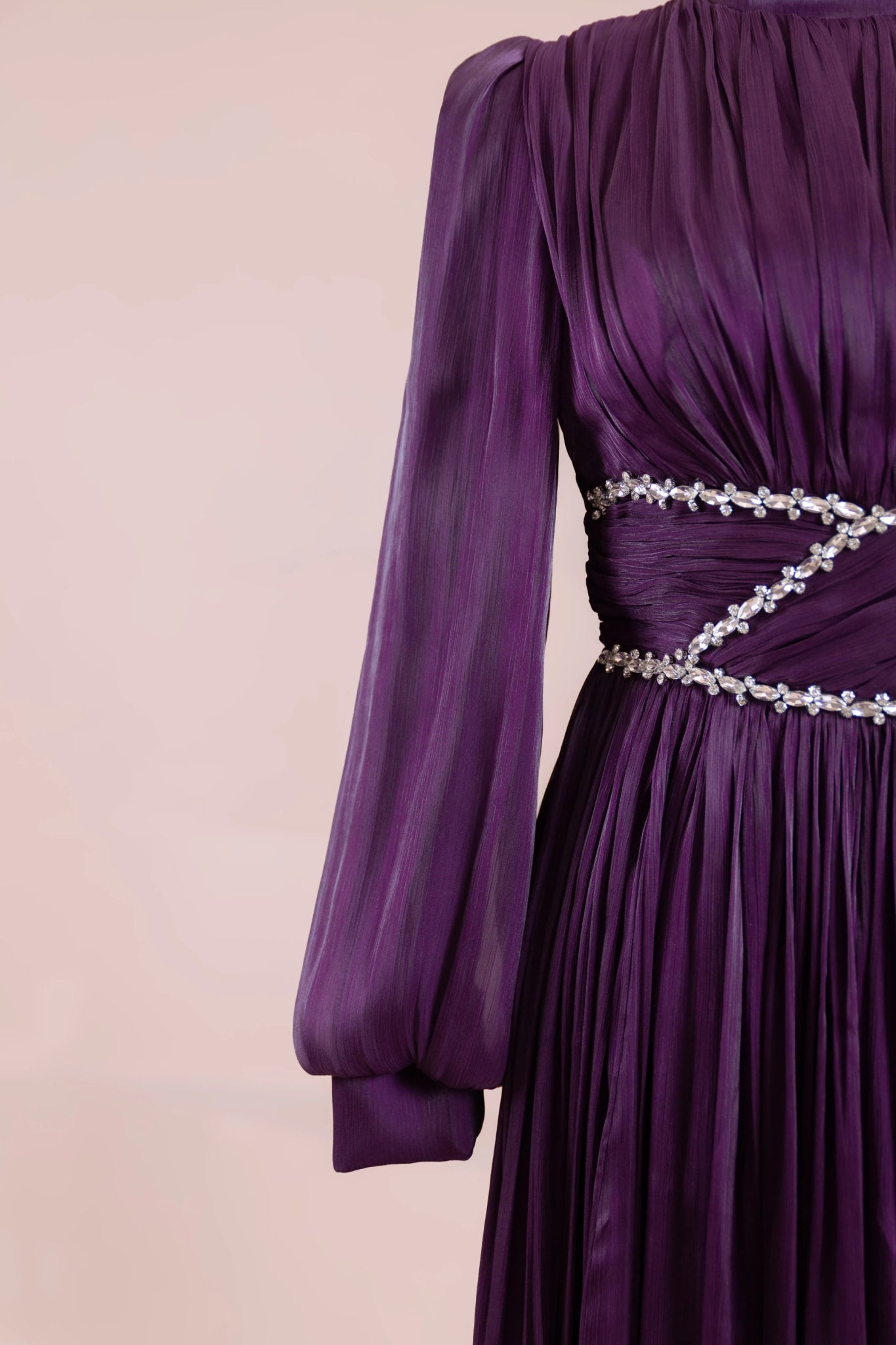 Elin Tesettür Abiye - FioraofDress - tesettur - abiye - Ametist Moru - 38 - hijab - evening - dress