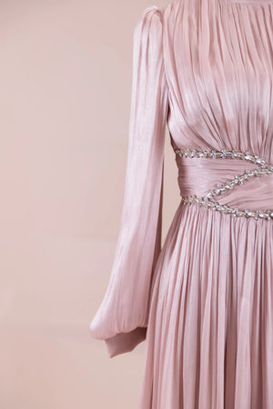 Elin Tesettür Abiye - FioraofDress - tesettur - abiye - Pudra - 38 - hijab - evening - dress