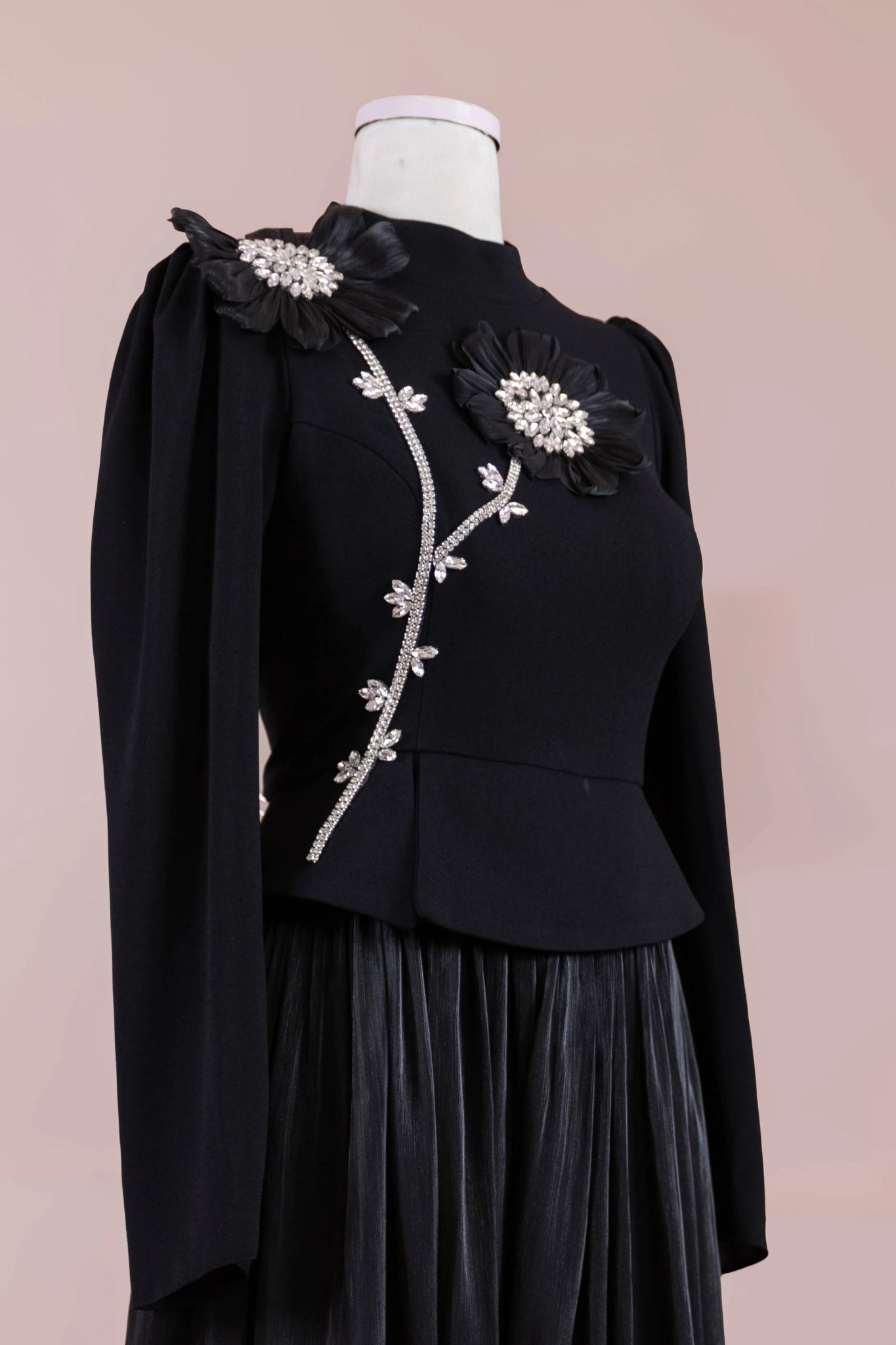 Elya Tesettür Abiye - FioraofDress - tesettur - abiye - Siyahh - 38 - hijab - evening - dress