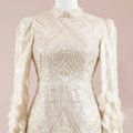 Elyse Tesettür Abiye - FioraofDress - tesettur - abiye - krem - 38 - hijab - evening - dress