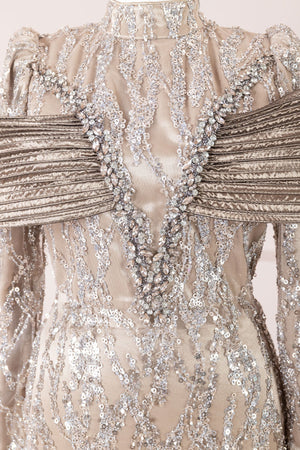 Empress Tesettür Abiye - FioraofDress - tesettur - abiye - Mocha - 36 - hijab - evening - dress