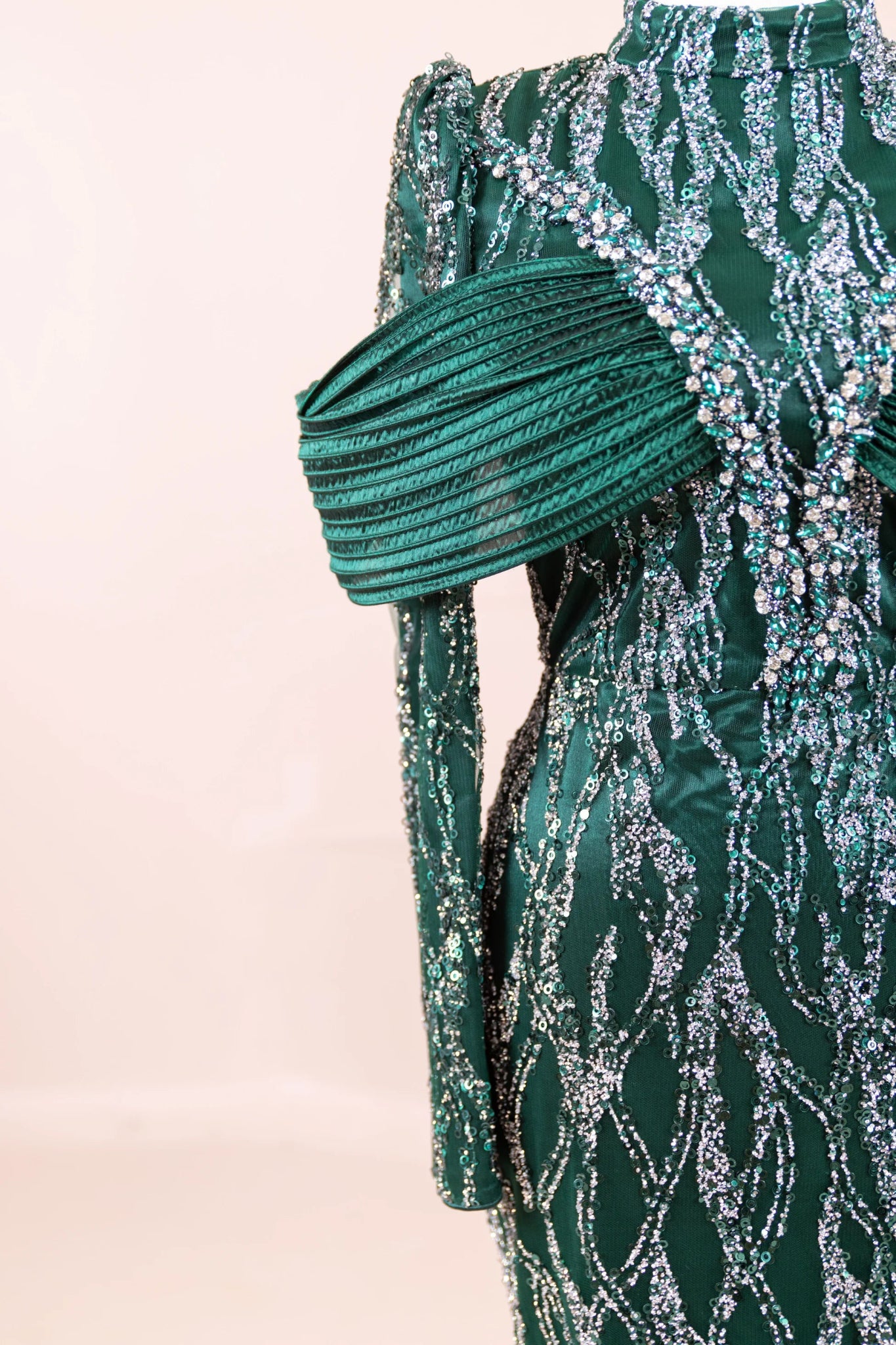 Empress Tesettür Abiye - FioraofDress - tesettur - abiye - zümrüt - 36 - hijab - evening - dress