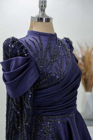 Endam Tesettür Abiye - FioraofDress - tesettur - abiye - 52 - lacivert - hijab - evening - dress