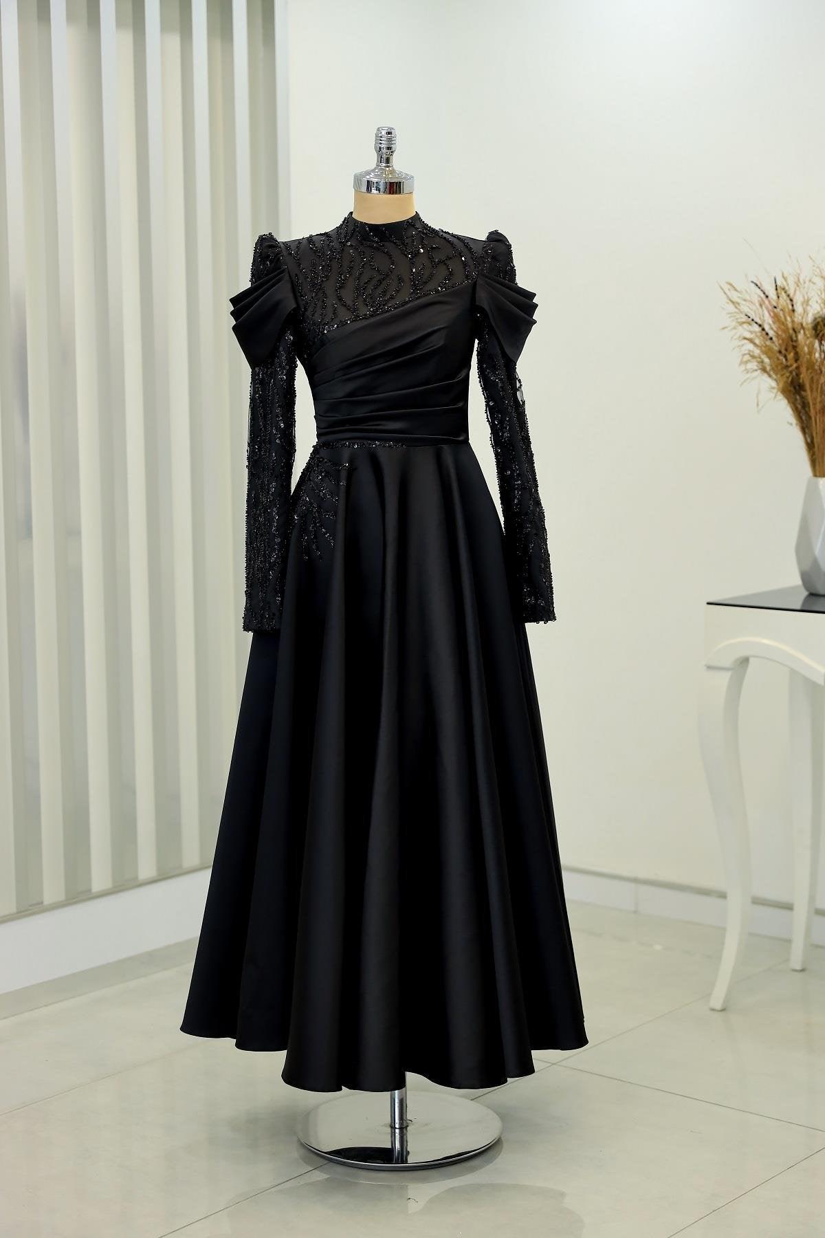 Endam Tesettür Abiye - FioraofDress - tesettur - abiye - 52 - Siyahh - hijab - evening - dress