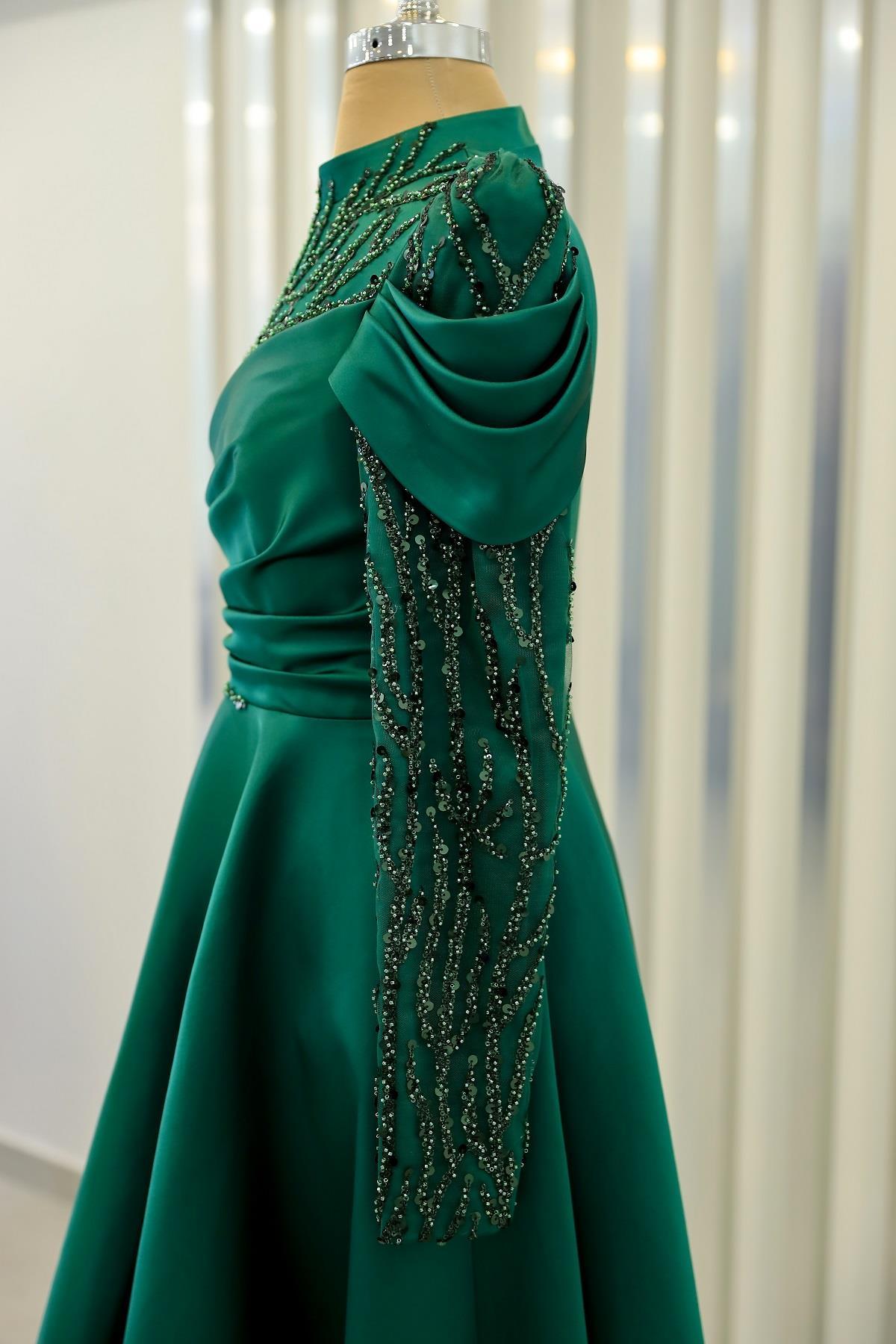 Endam Tesettür Abiye - Zümrüt - FioraofDress - tesettur - abiye - 52 - zümrüt - hijab - evening - dress