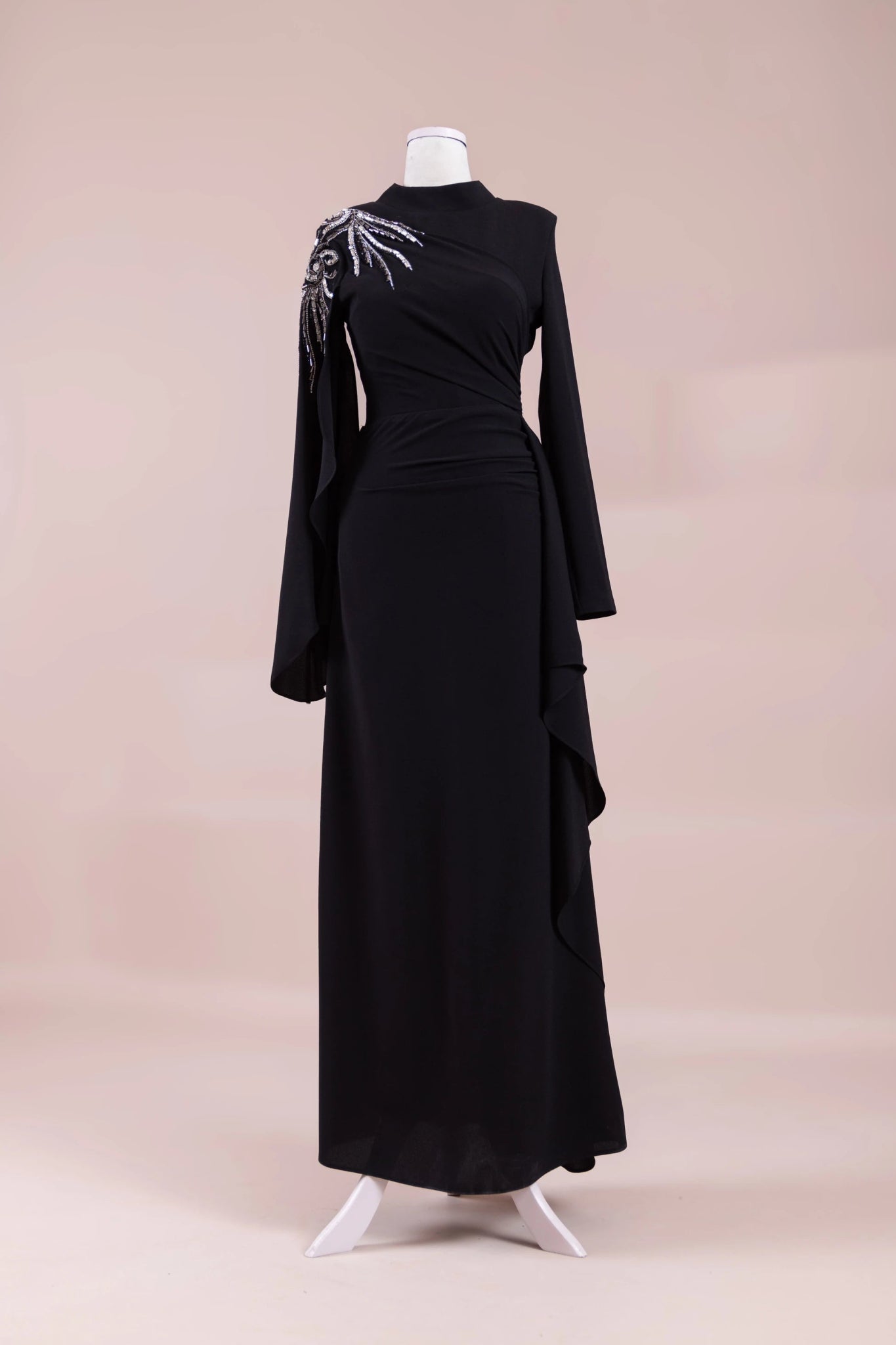 Enva Tesetür Abiye - FioraofDress - tesettur - abiye - Siyahh - 38 - hijab - evening - dress