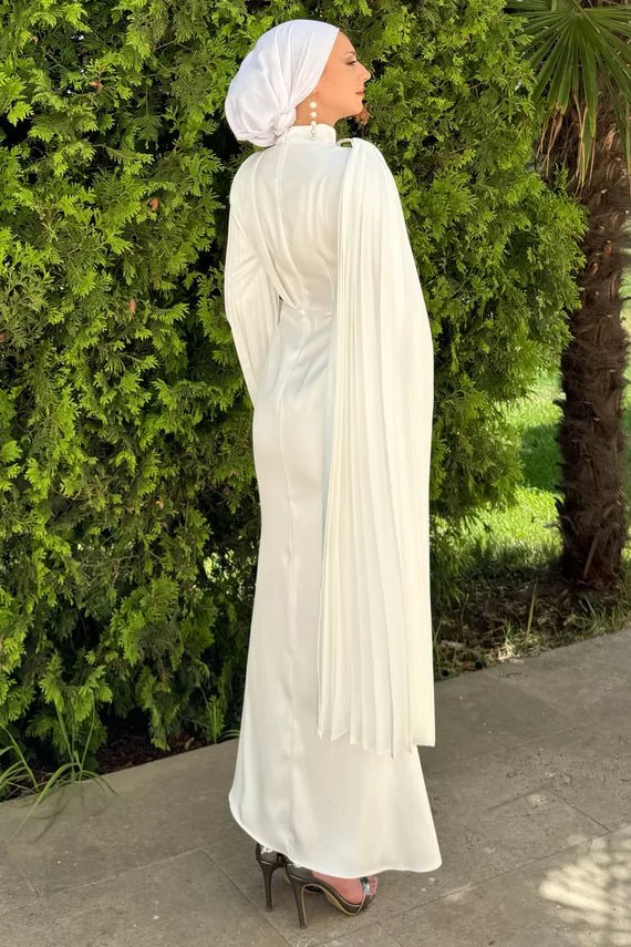 Esil Tesettür Abiye - FioraofDress - tesettur - abiye - Beyaz - 36 - hijab - evening - dress