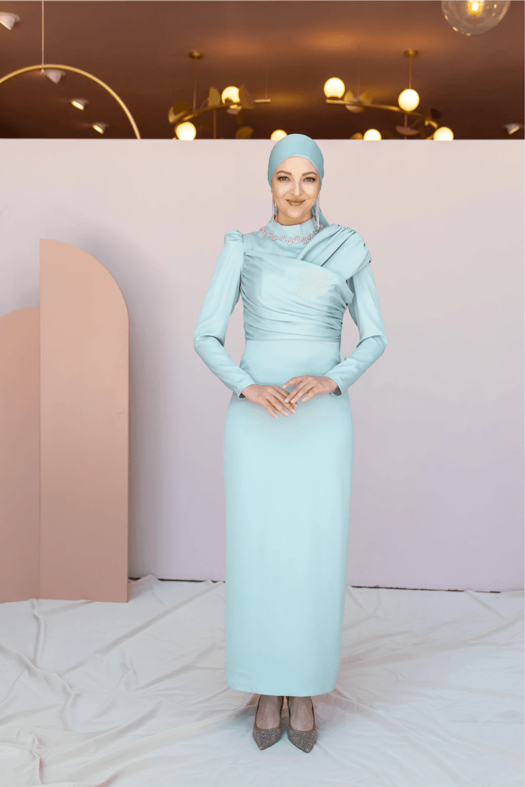 Esperanza Tesettür Abiye - FioraofDress - tesettur - abiye - 44 - mint - hijab - evening - dress