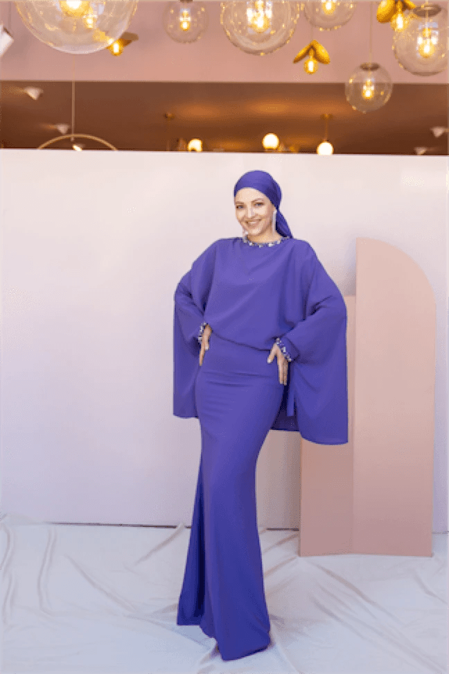 Eveline Tesettür Abiye - FioraofDress - tesettur - abiye - 44 - LİLAA - hijab - evening - dress