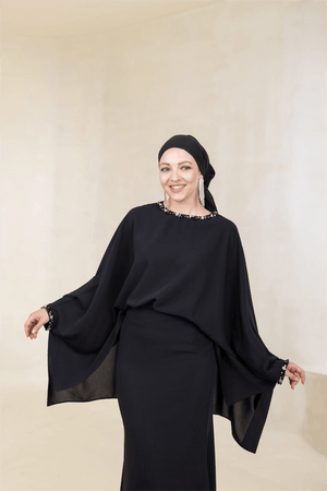 Eveline Tesettür Abiye - FioraofDress - tesettur - abiye - 44 - Siyahh - hijab - evening - dress