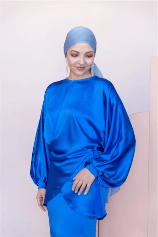Felicita Tesettür Abiye - FioraofDress - tesettur - abiye - 44 - Mavii - hijab - evening - dress