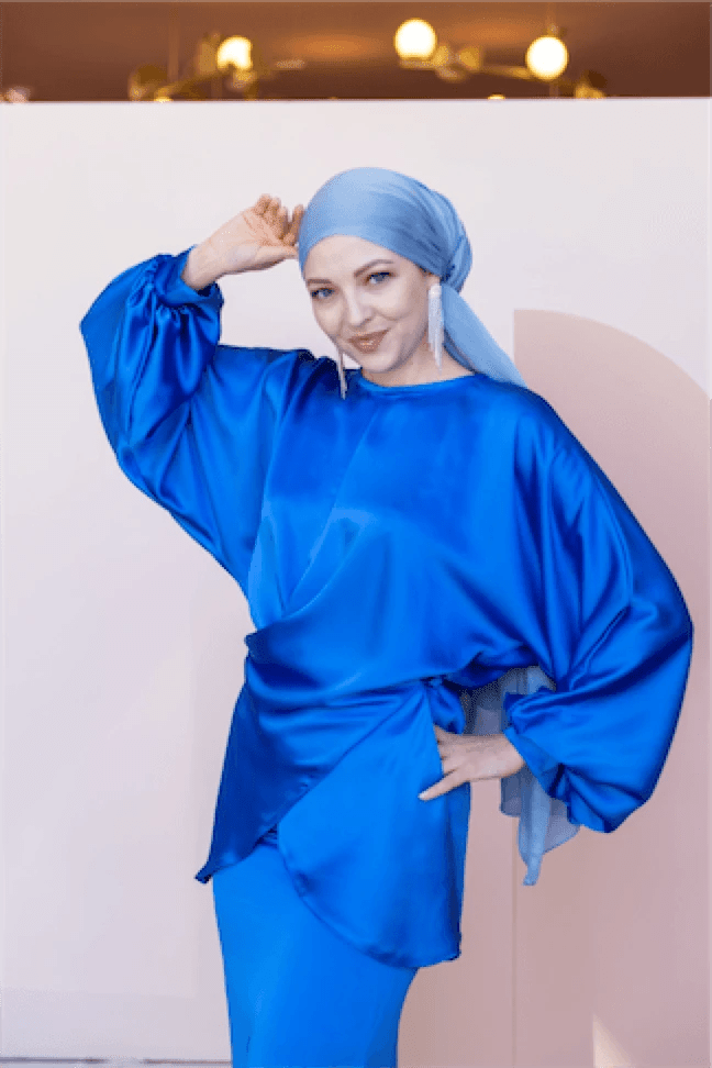 Felicita Tesettür Abiye - FioraofDress - tesettur - abiye - 44 - Mavii - hijab - evening - dress