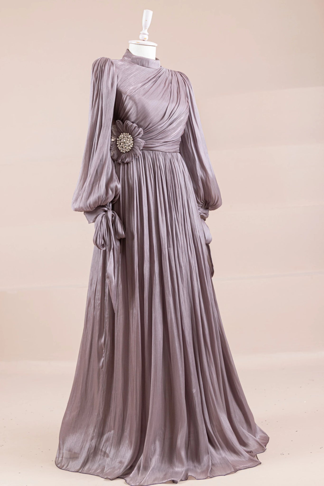 Flora Tesettür Abiye - FioraofDress - tesettur - abiye - Morr - 38 - hijab - evening - dress