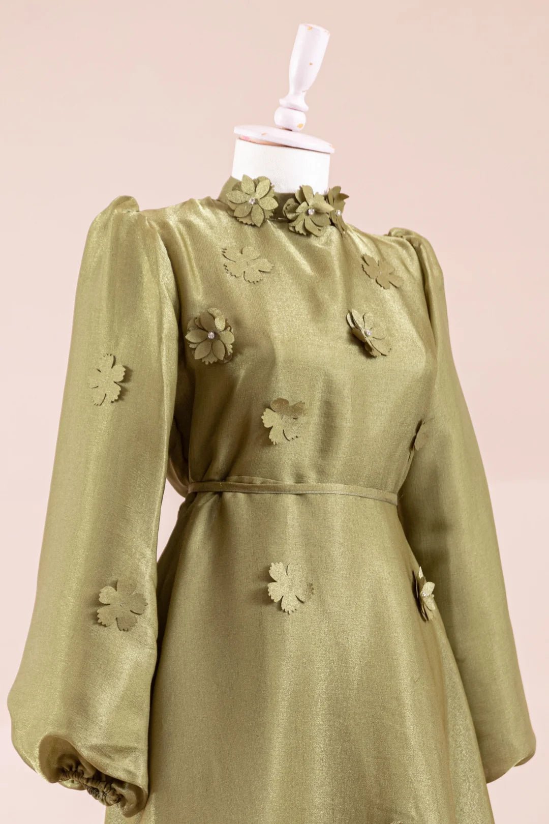 Flowers Tesettür Abiye - FioraofDress - tesettur - abiye - Yeşil - 36 - hijab - evening - dress