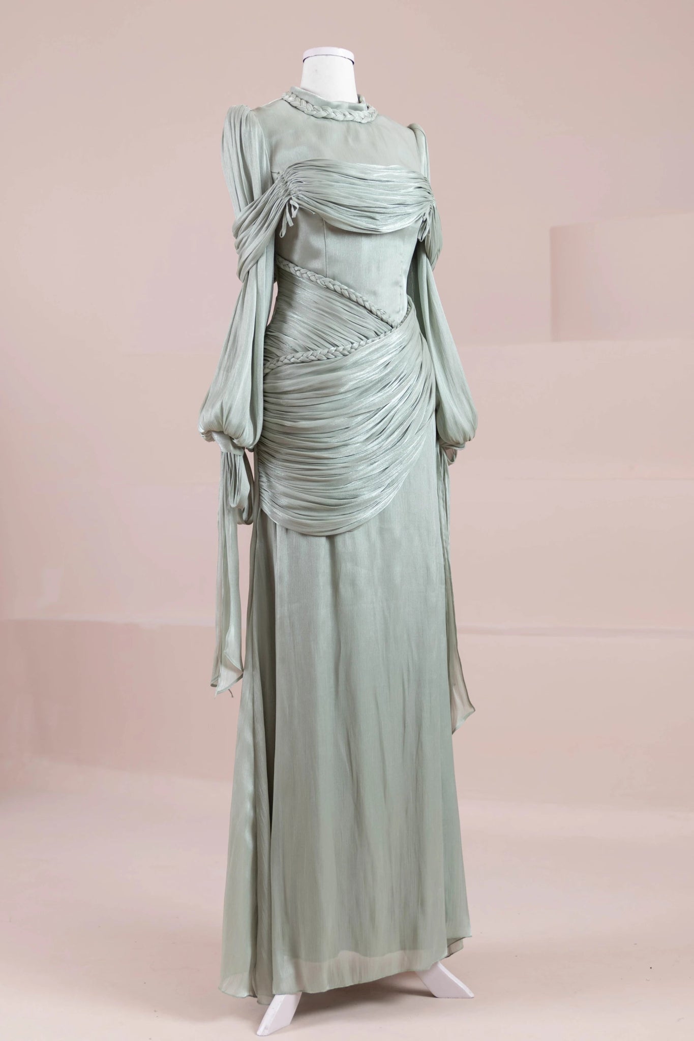 Galadriel Tesettür Abiye - FioraofDress - tesettur - abiye - mint yeşili - 38 - hijab - evening - dress