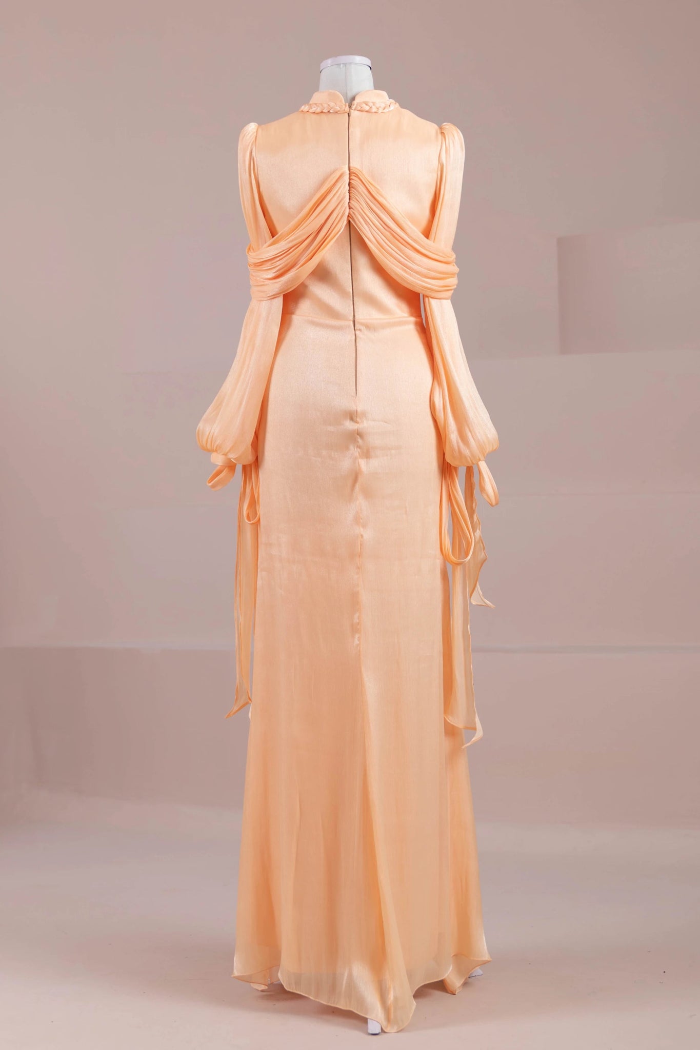 Galadriel Tesettür Abiye - FioraofDress - tesettur - abiye - kayısı - 38 - hijab - evening - dress