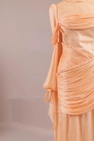 Galadriel Tesettür Abiye - FioraofDress - tesettur - abiye - kayısı - 38 - hijab - evening - dress