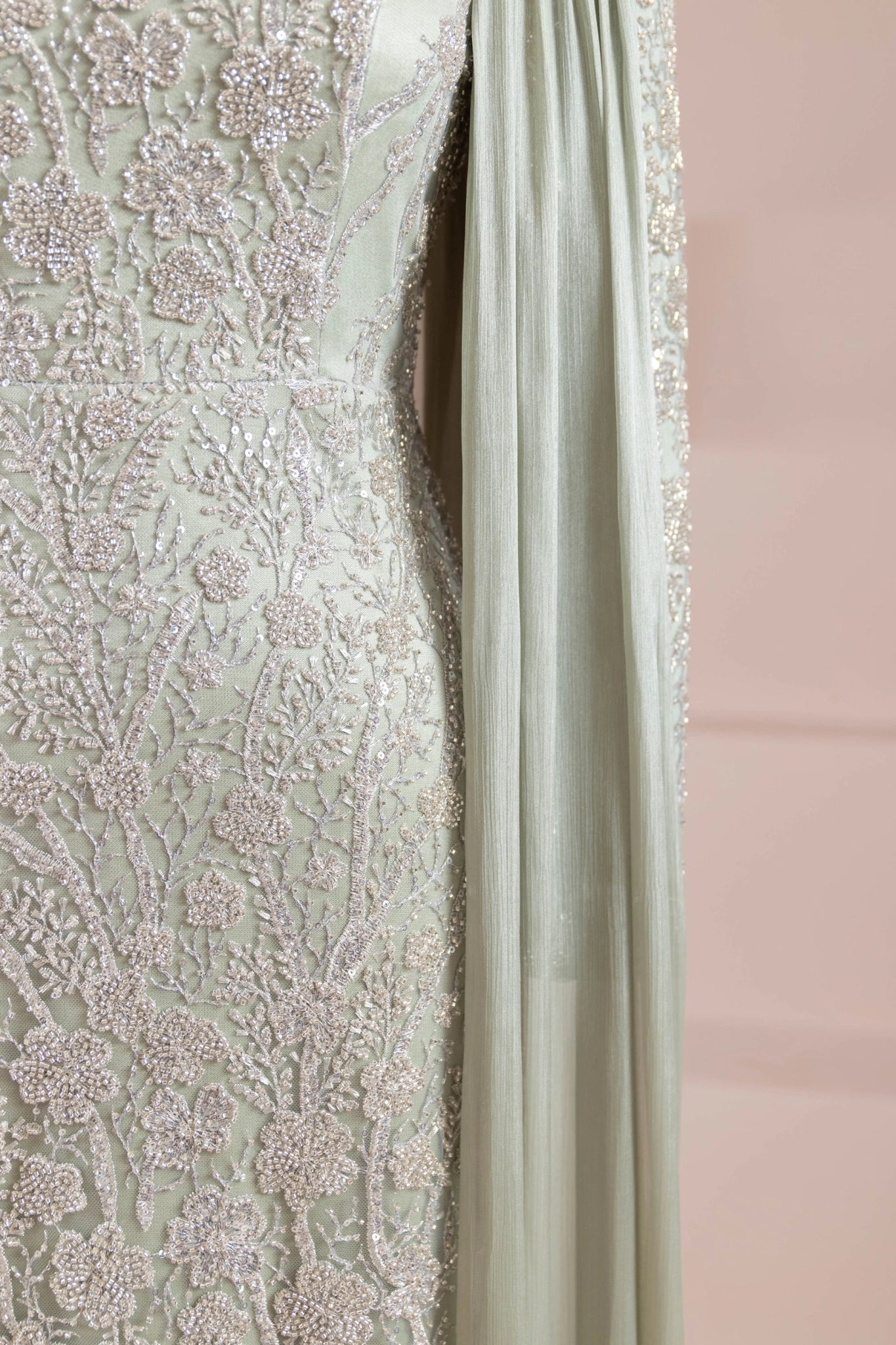 Glam Tesettür Abiye - FioraofDress - tesettur - abiye - mint - 38 - hijab - evening - dress