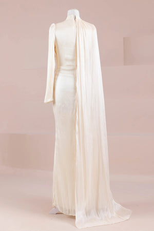 Glory Sade Tesettür Abiye - FioraofDress - tesettur - abiye - Ekru - 38 - hijab - evening - dress