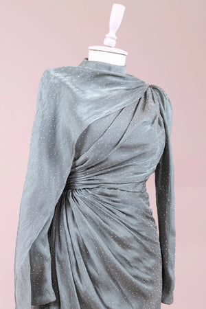 Glory Tesettür Abiye - FioraofDress - tesettur - abiye - haki - 38 - hijab - evening - dress