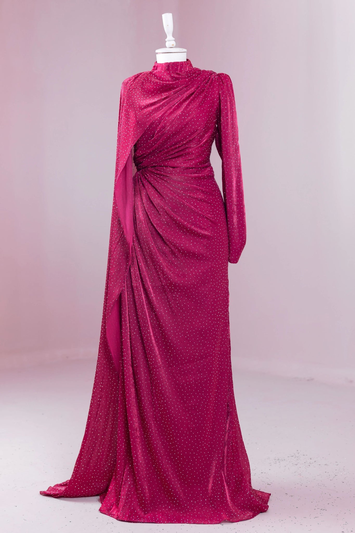 Glory Tesettür Abiye - FioraofDress - tesettur - abiye - BORDO - 38 - hijab - evening - dress