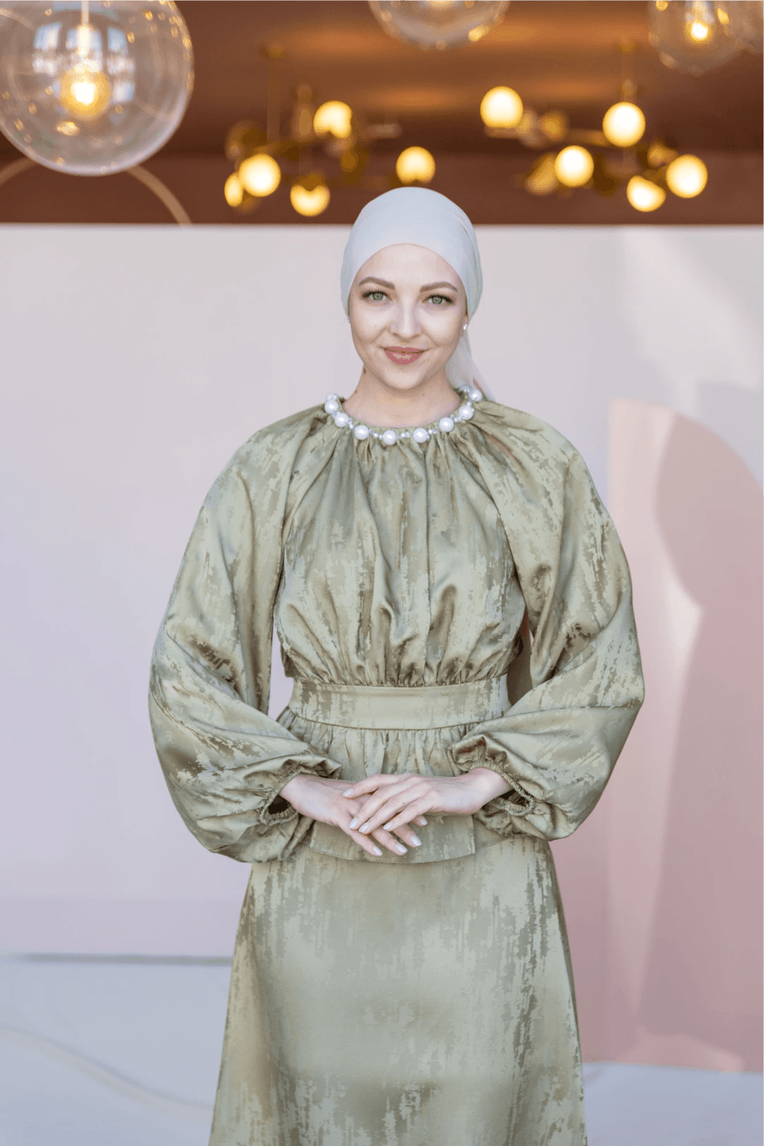 Grazia Tesettür Takım - FioraofDress - tesettur - abiye - 44 - Yağ Yeşili - hijab - evening - dress