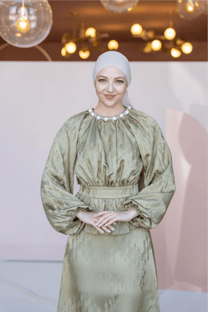 Grazia Tesettür Takım - FioraofDress - tesettur - abiye - 44 - Yağ Yeşili - hijab - evening - dress