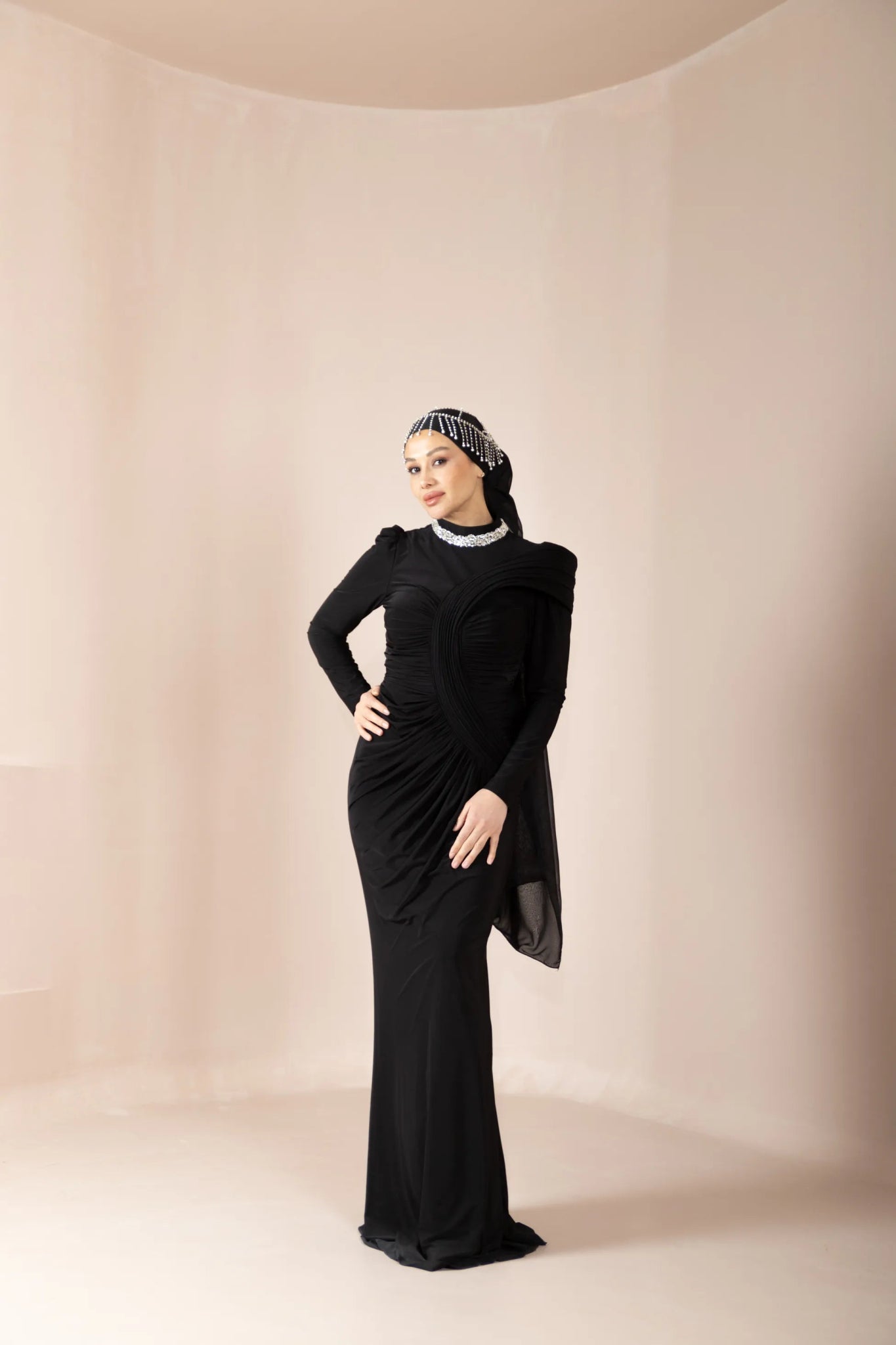 Hailey Tesettür Abiye - FioraofDress - tesettur - abiye - Siyahh - 38 - hijab - evening - dress