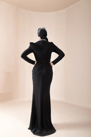 Hailey Tesettür Abiye - FioraofDress - tesettur - abiye - Siyahh - 38 - hijab - evening - dress