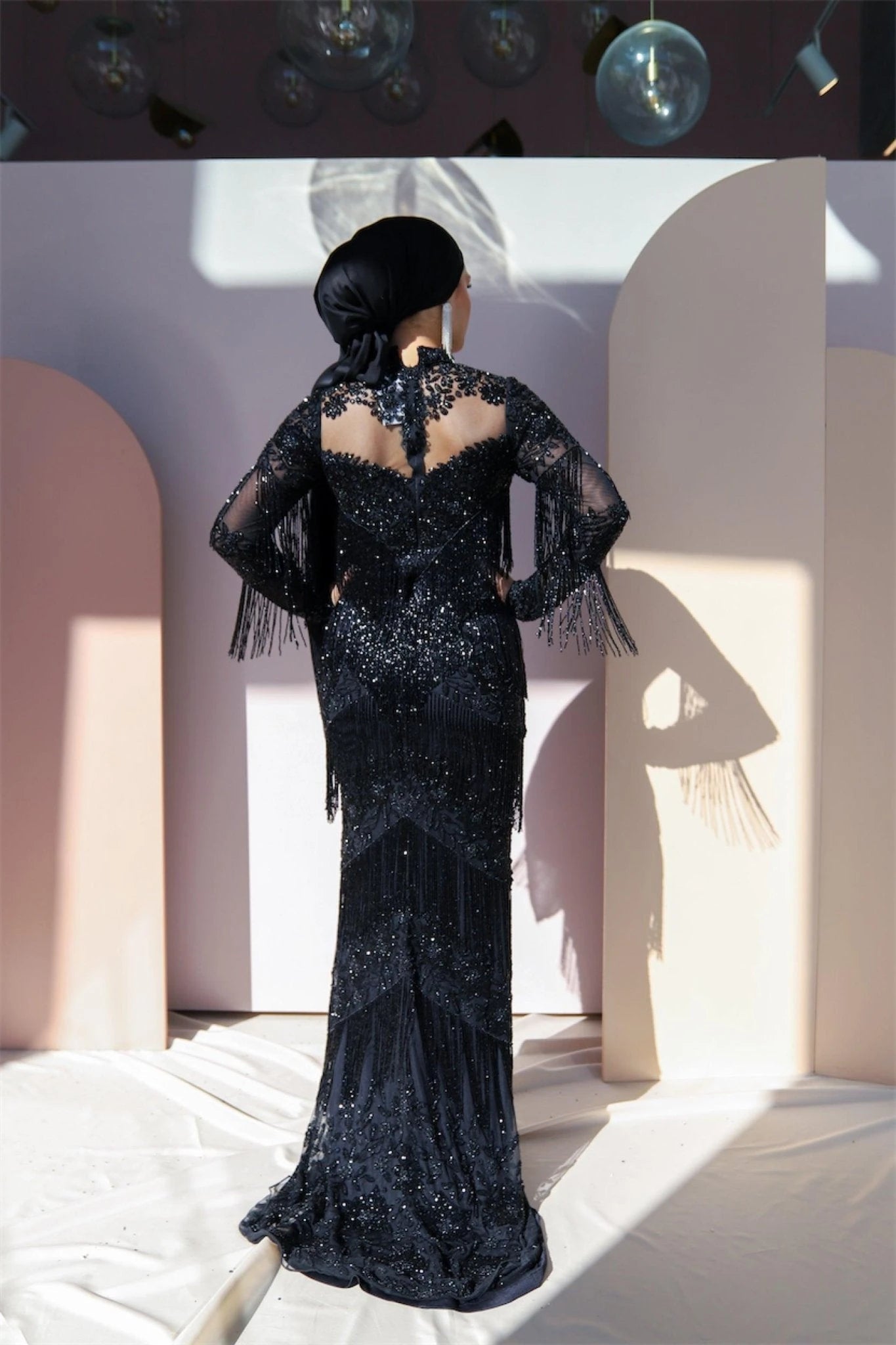 Handmade Embroidered AH1024 - FioraofDress - tesettur - abiye - 48 - hijab - evening - dress