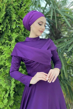 Helen Saten Tesettür Abiye - FioraofDress - tesettur - abiye - 44 - hijab - evening - dress